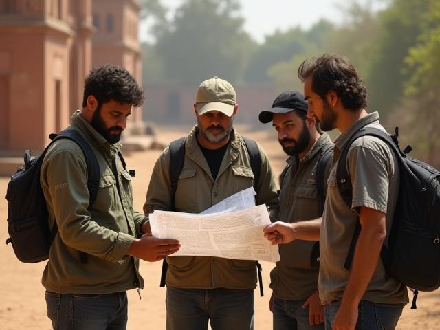 Vista Locations India team scouting a location